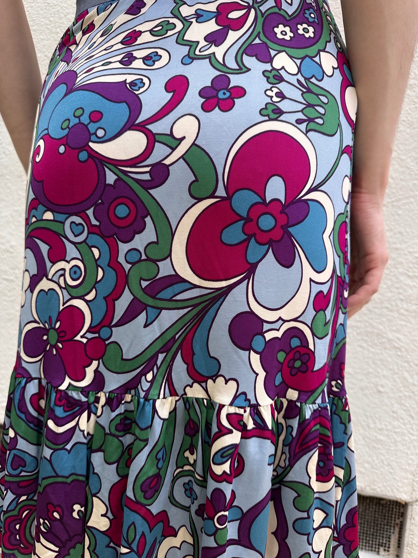 Multicolored Floral Skirt