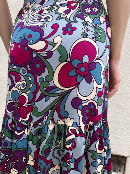 Multicolored Floral Skirt