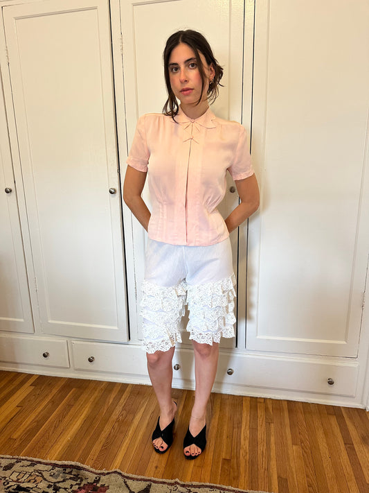 Antique Vintage - White Lace Bloomers
