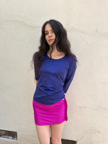 Indigo Sequin T-Shirt