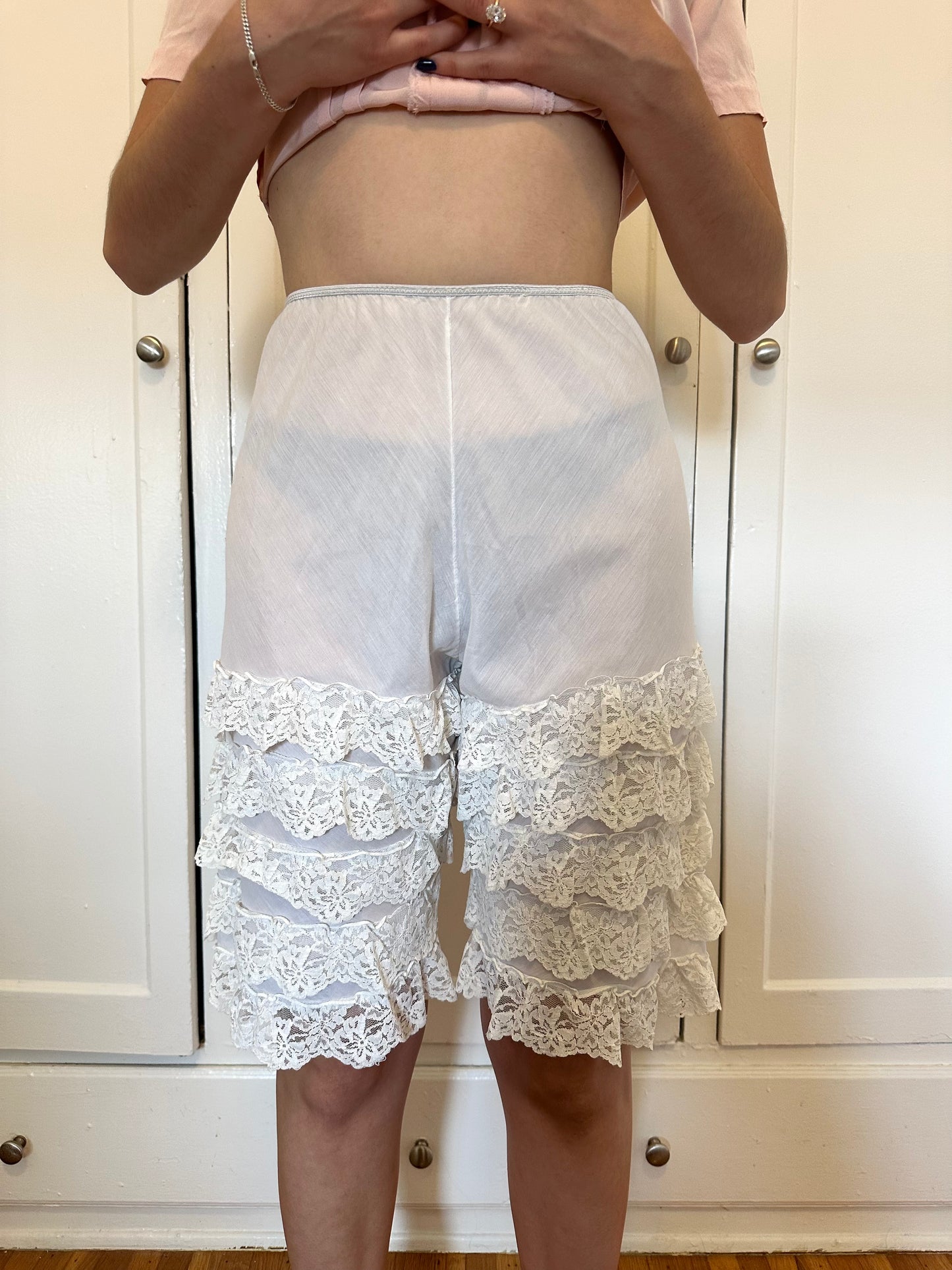 Antique Vintage - White Lace Bloomers