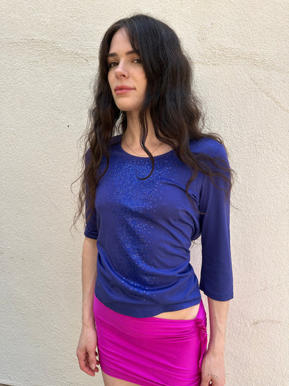 Indigo Sequin T-Shirt