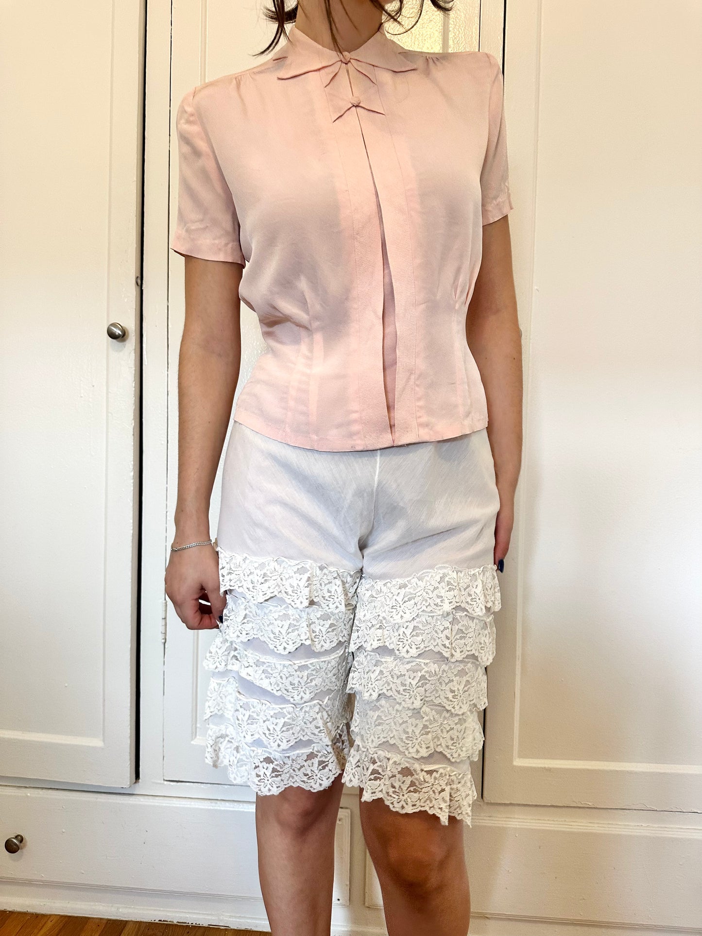 Antique Vintage - White Lace Bloomers