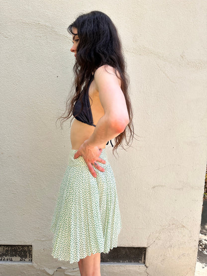 Green Polka Dot Skirt