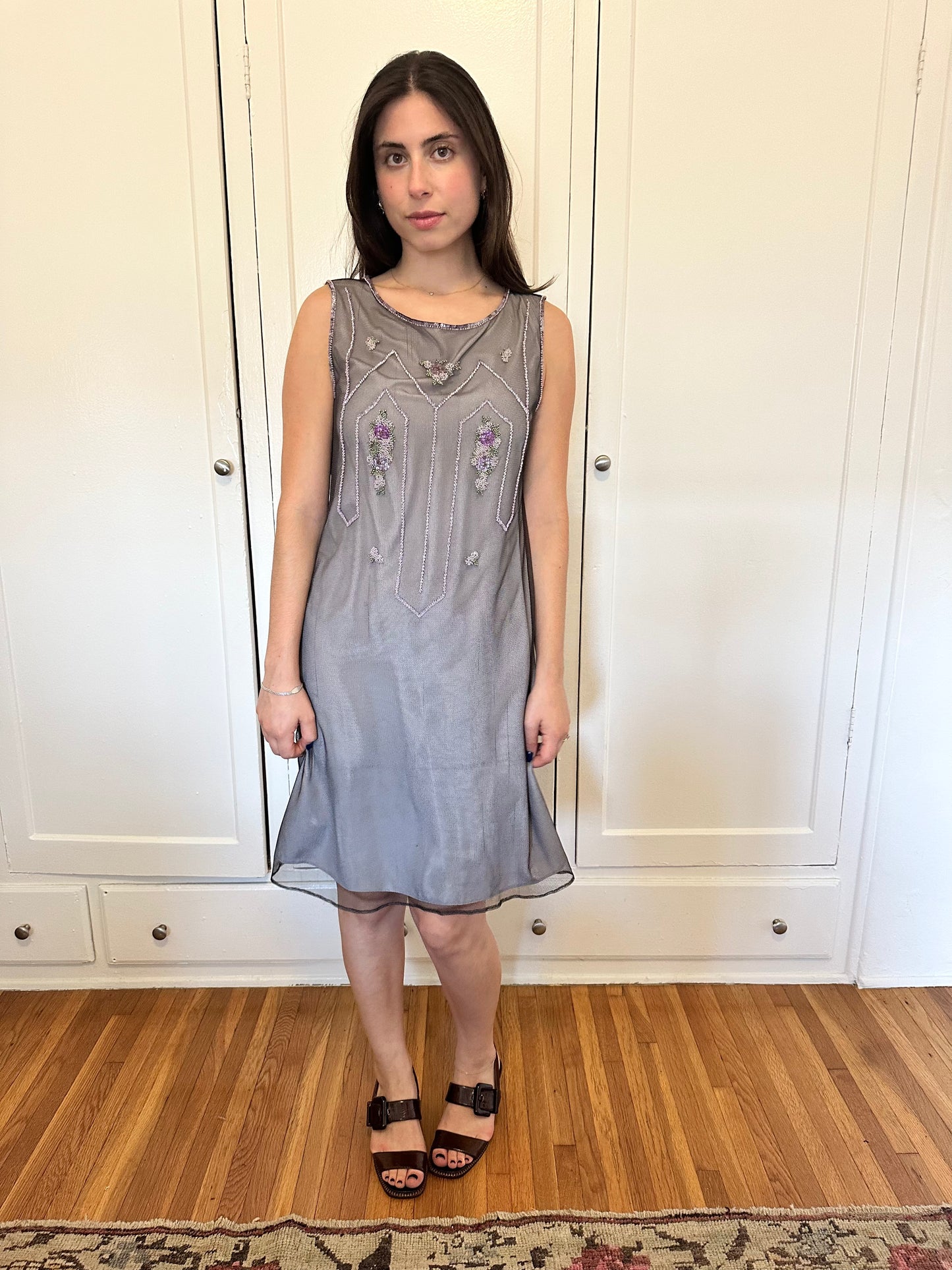 Sportmax - Beaded Mesh Dress