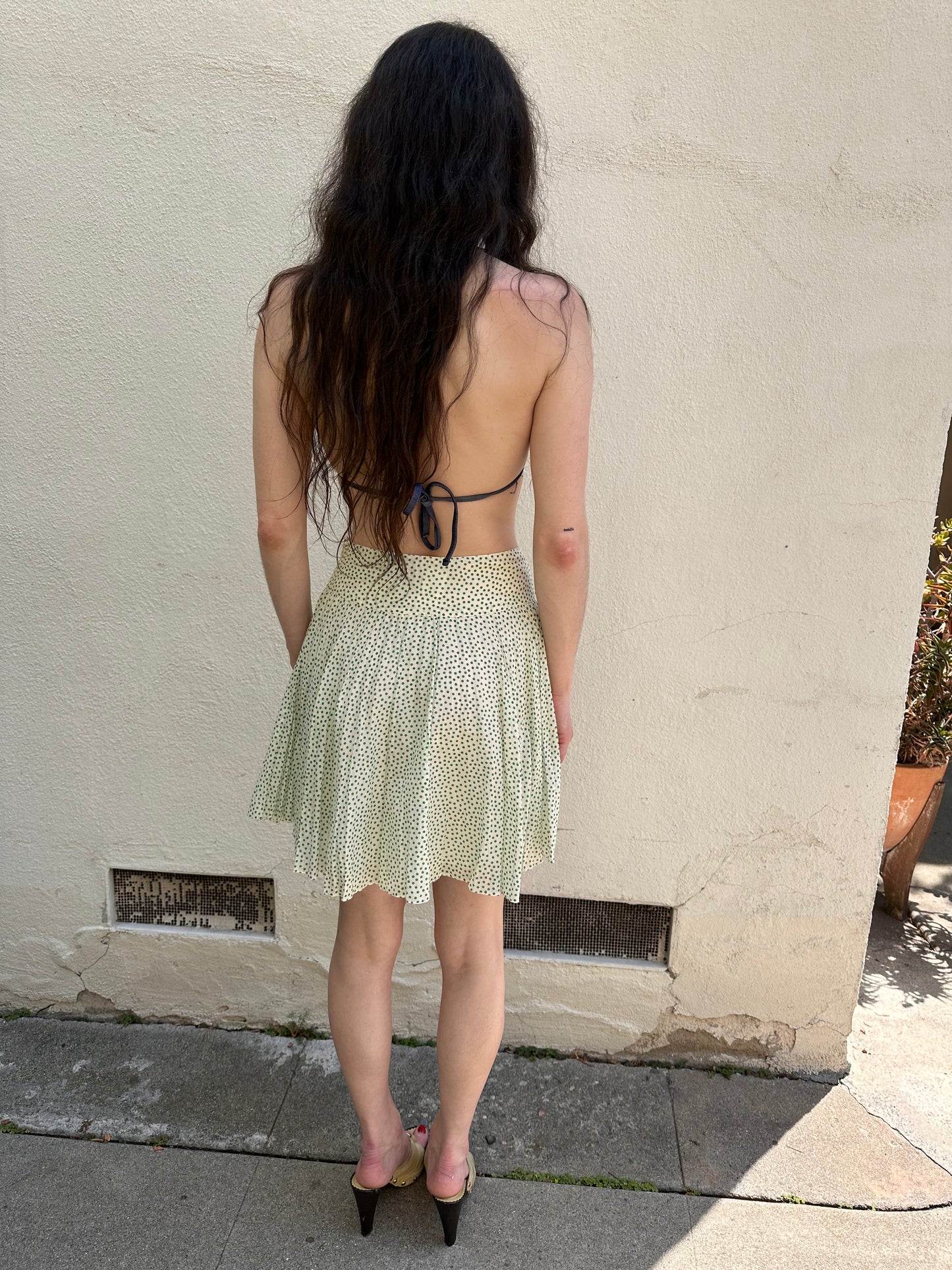 Green Polka Dot Skirt