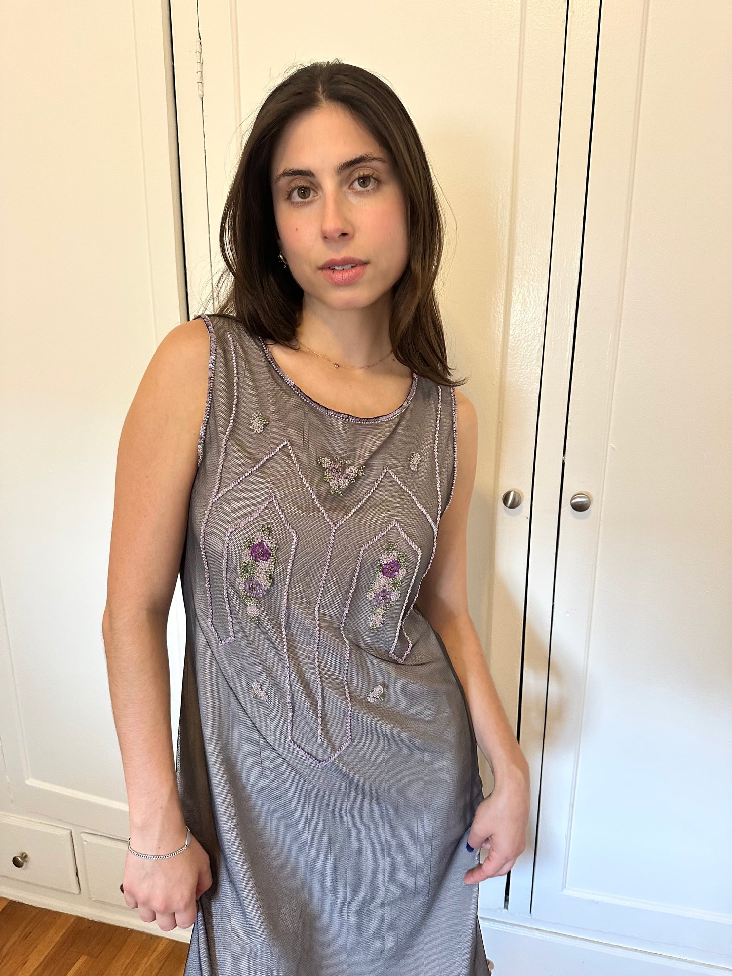 Sportmax - Beaded Mesh Dress
