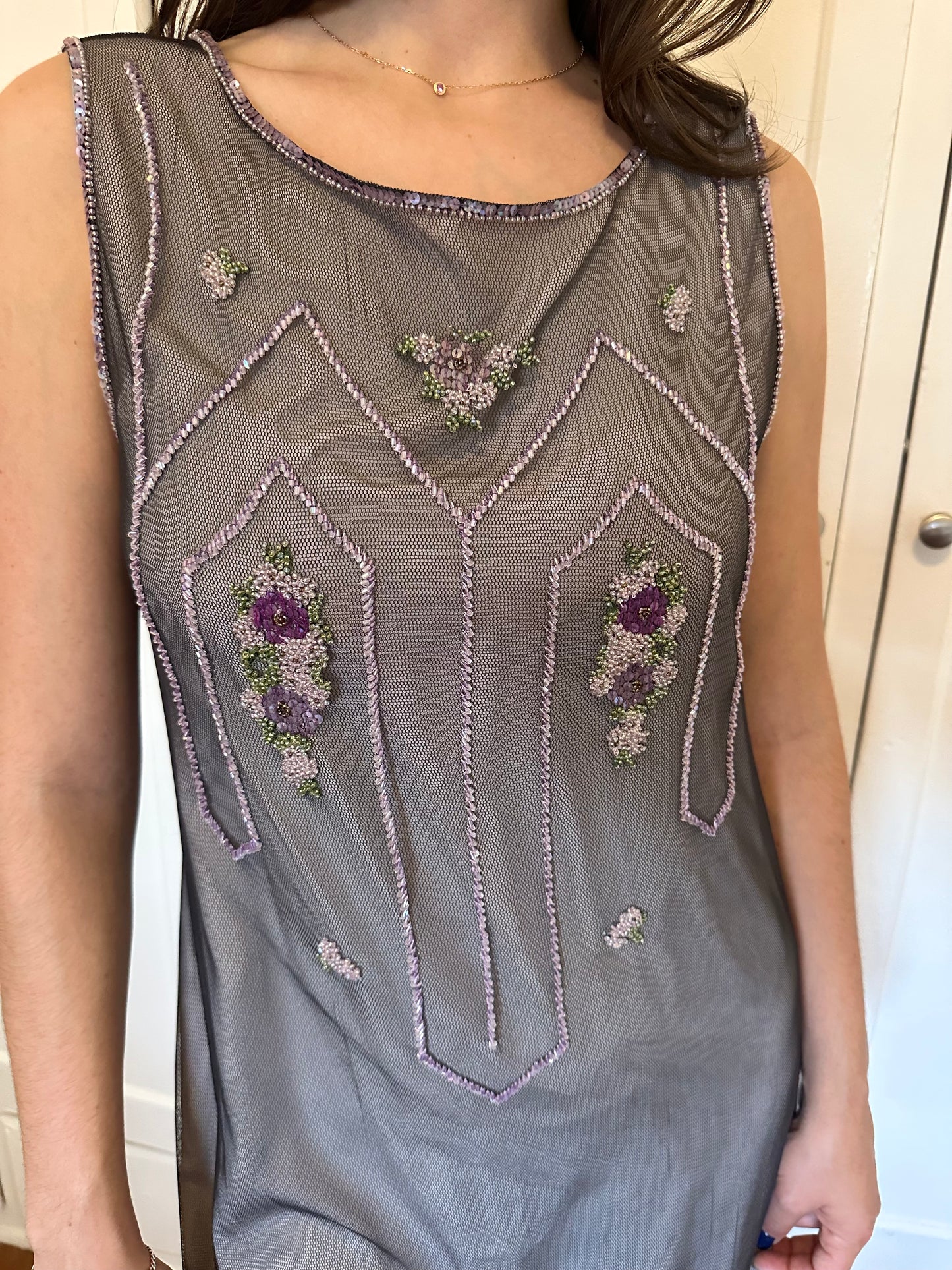 Sportmax - Beaded Mesh Dress