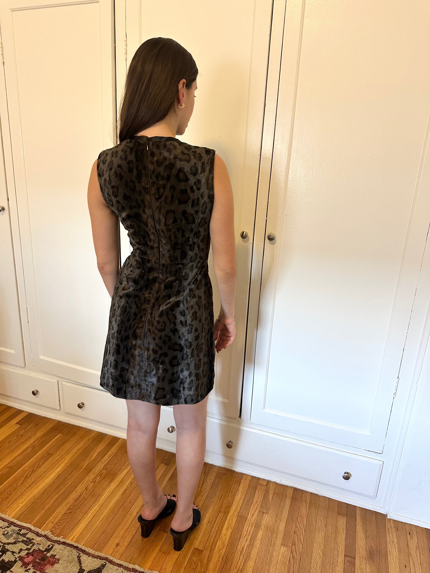 Sportmax - Cheetah Velvet Mini Dress