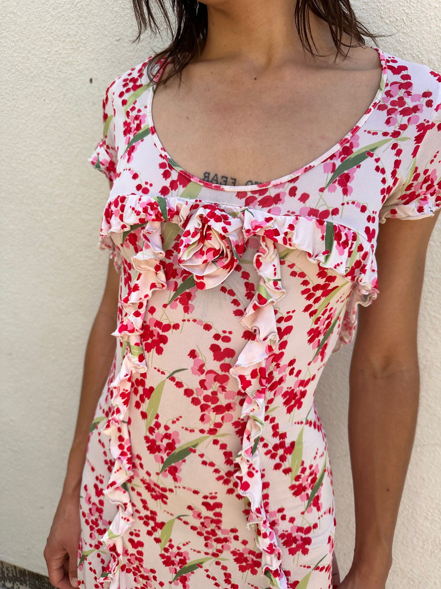 Floral Rosette Dress