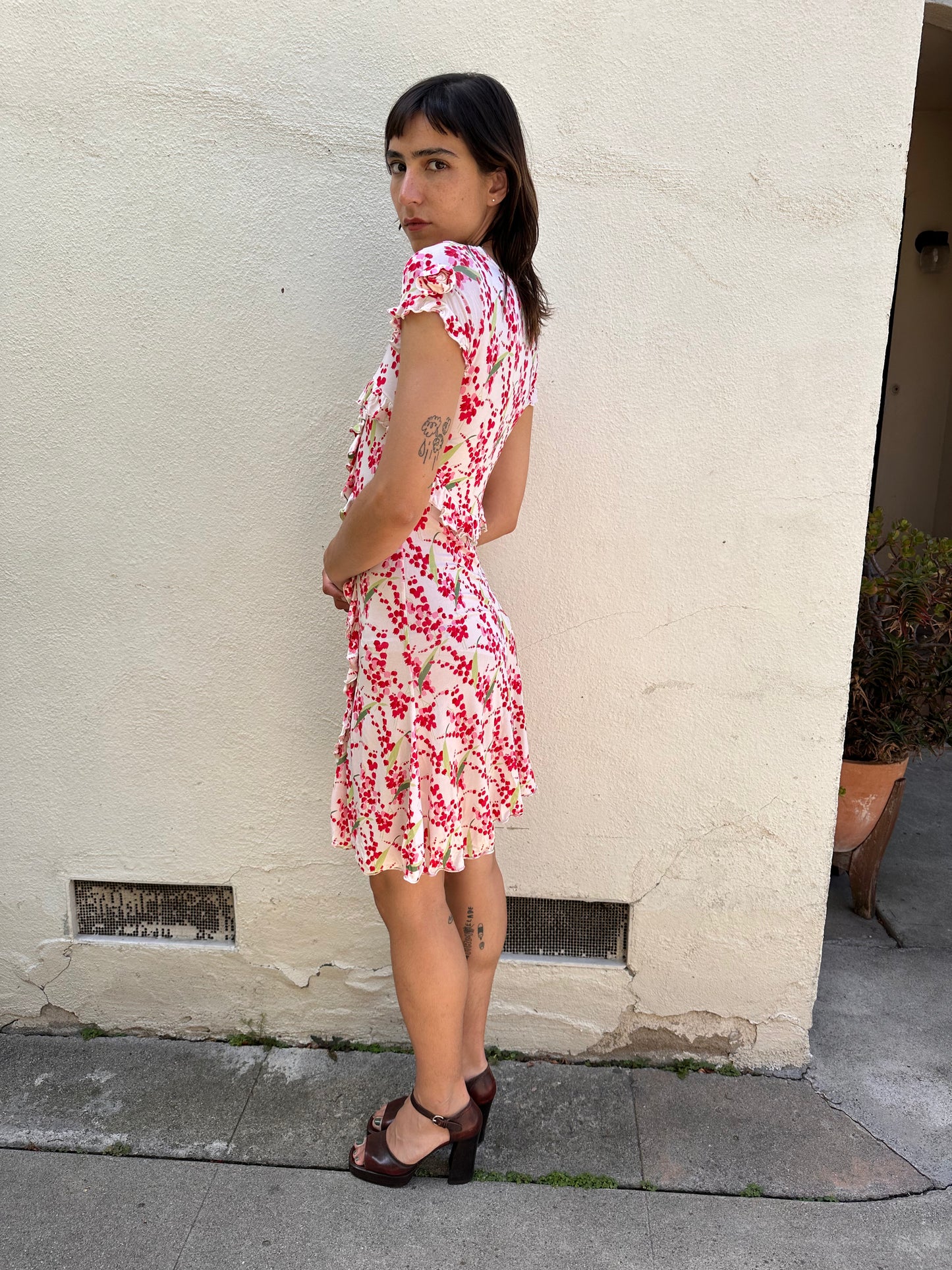 Floral Rosette Dress