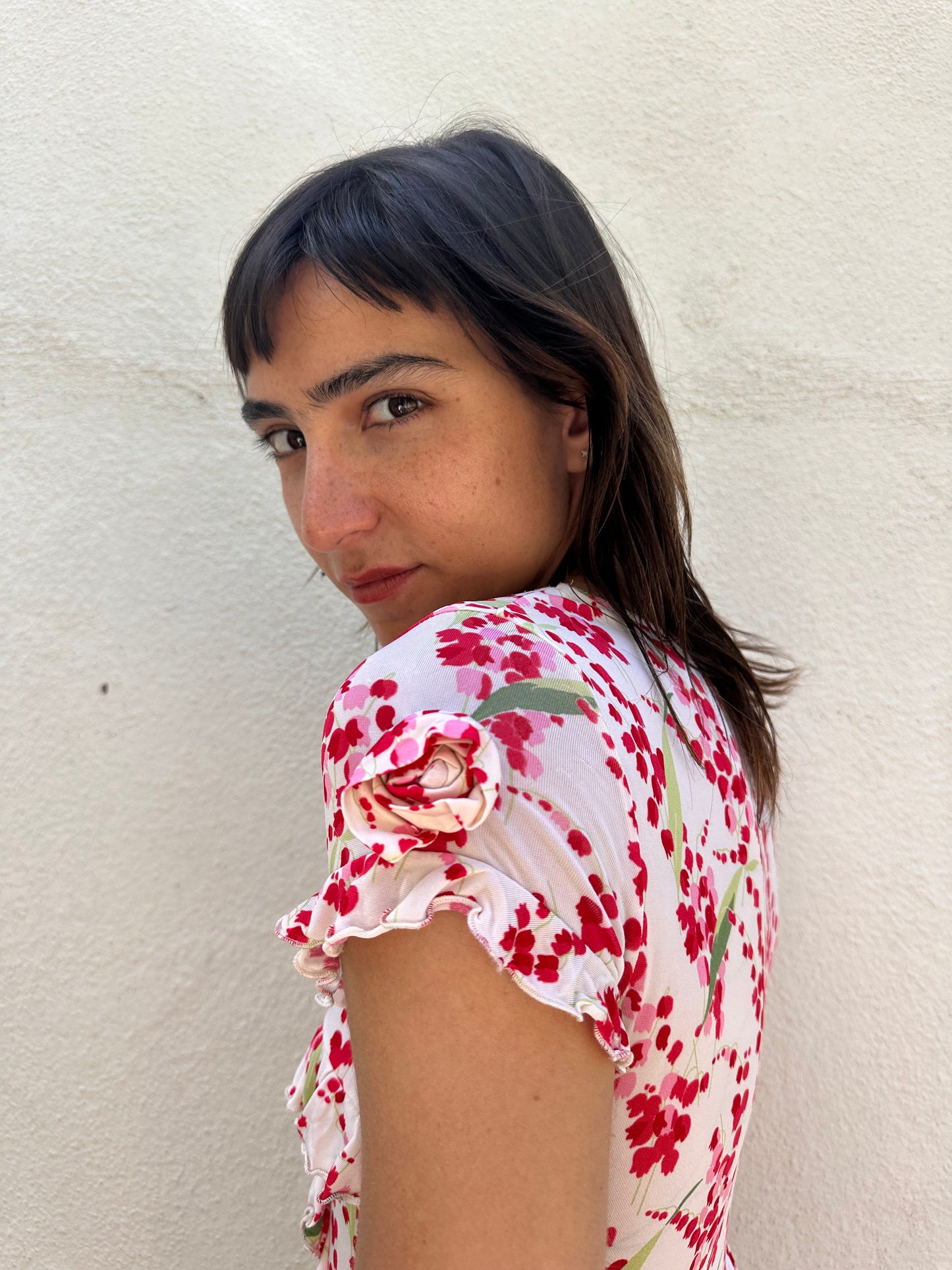 Floral Rosette Dress