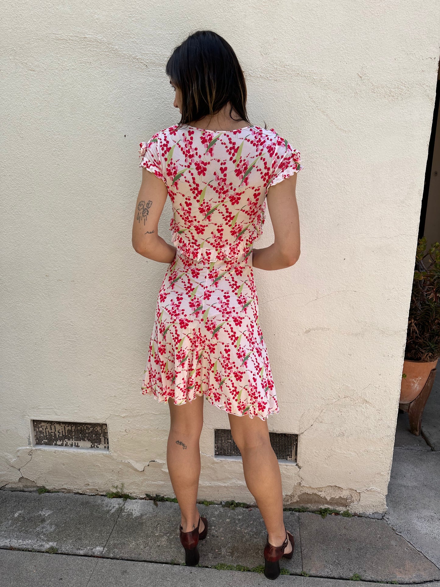 Floral Rosette Dress