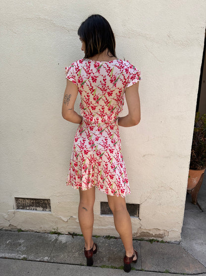 Floral Rosette Dress