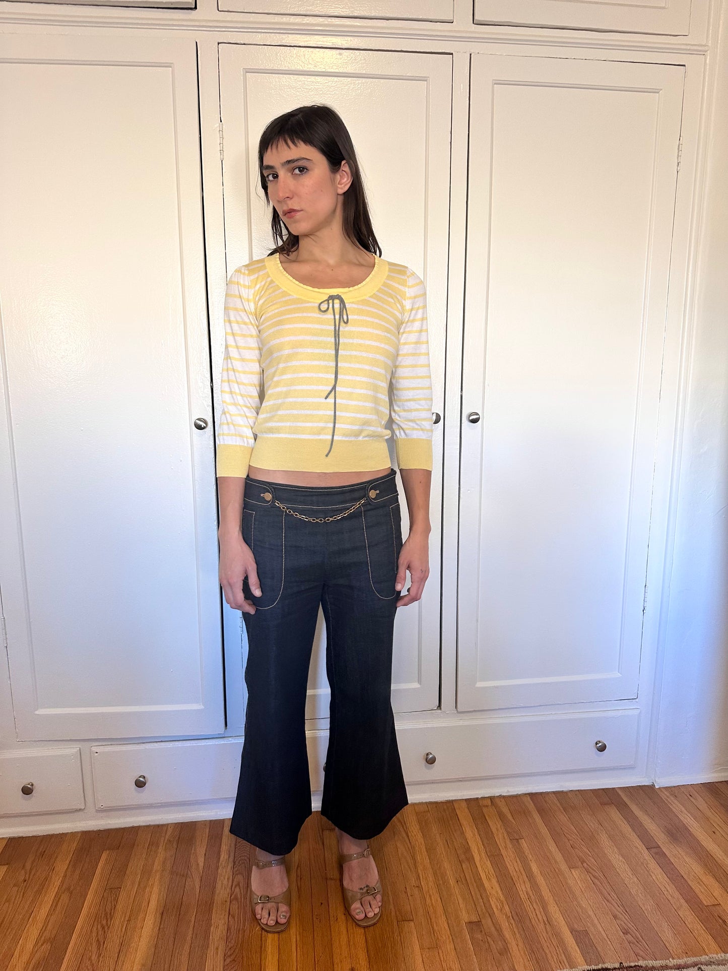 Escada- Sailor Chain Denim Pants