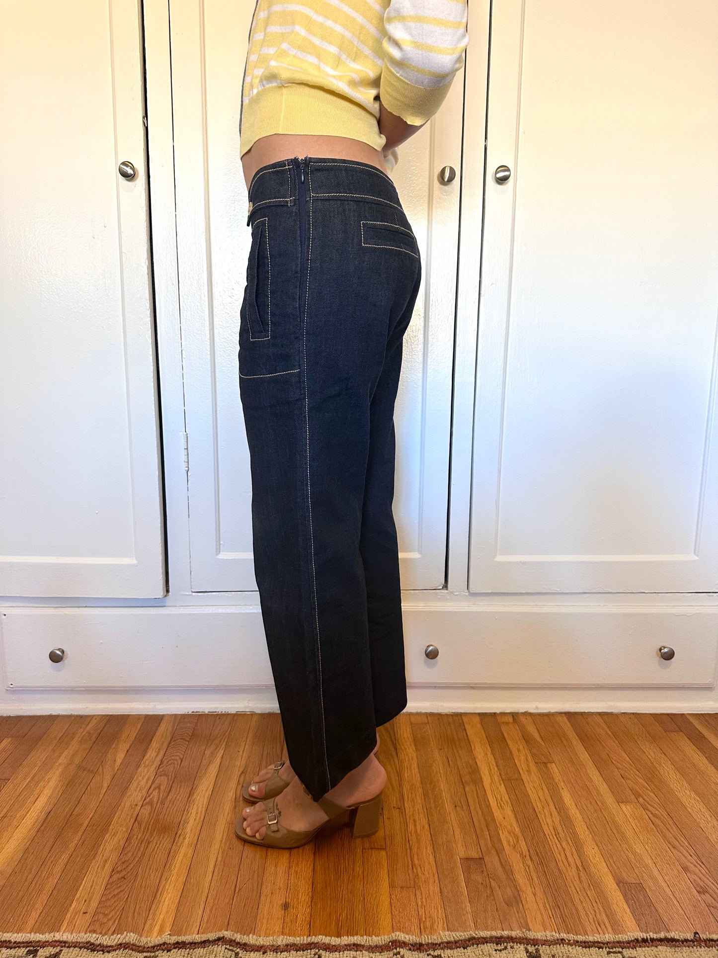Escada- Sailor Chain Denim Pants
