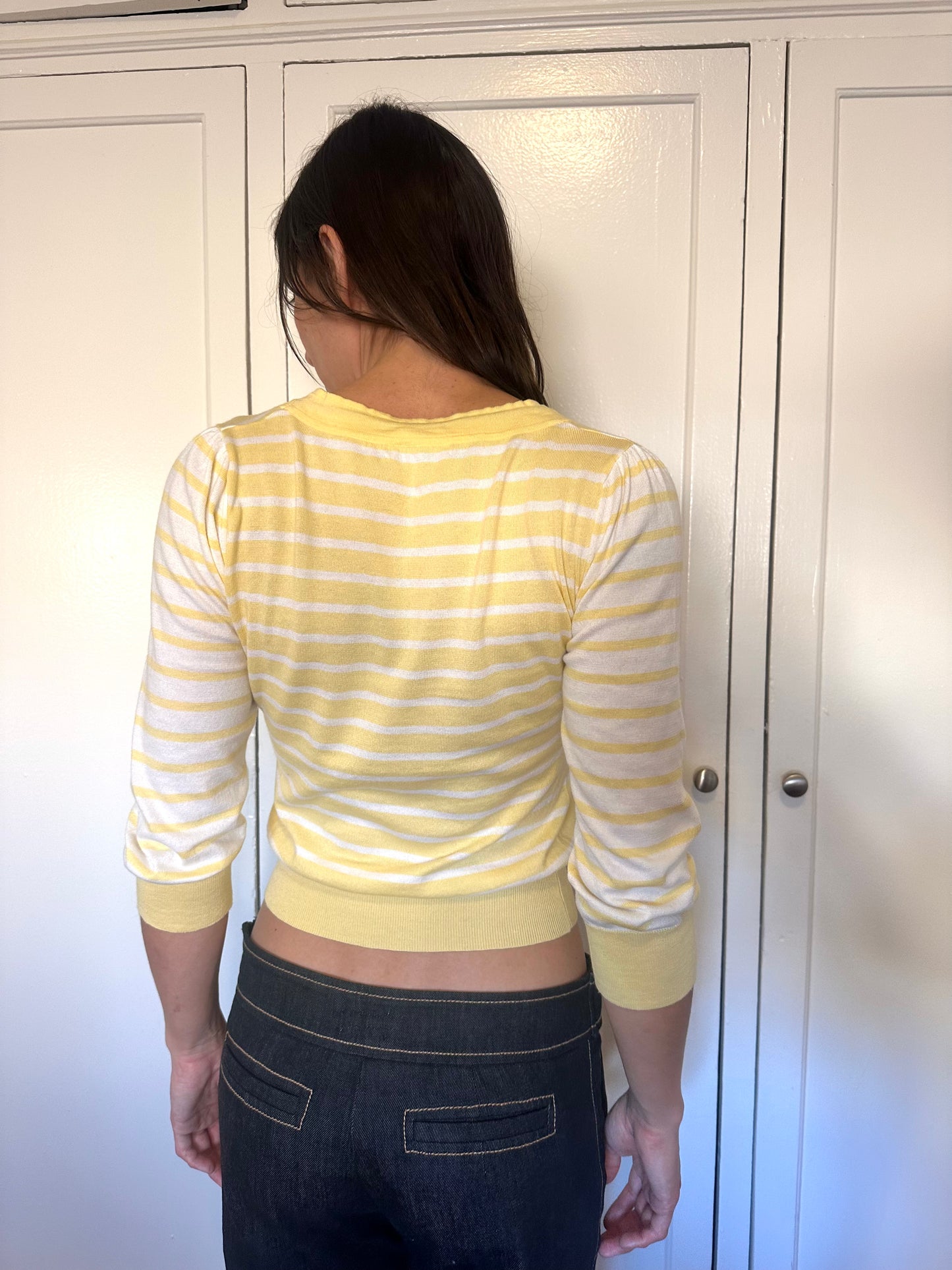 Barneys New York - Yellow Striped Sweater