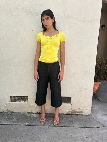 Denim Culottes Pants