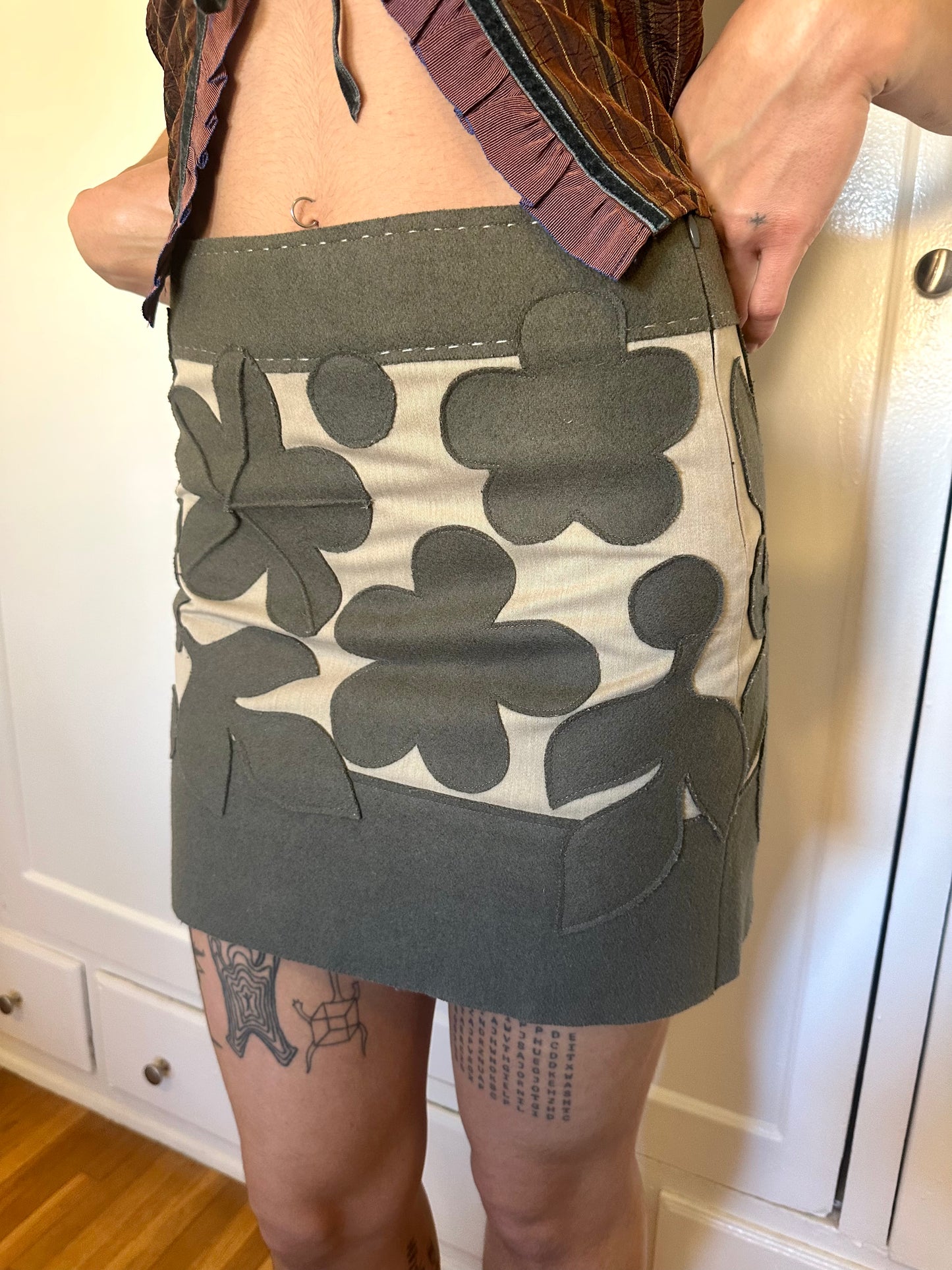 Philosophy di Alberta Ferretti - Patch Mini Skirt
