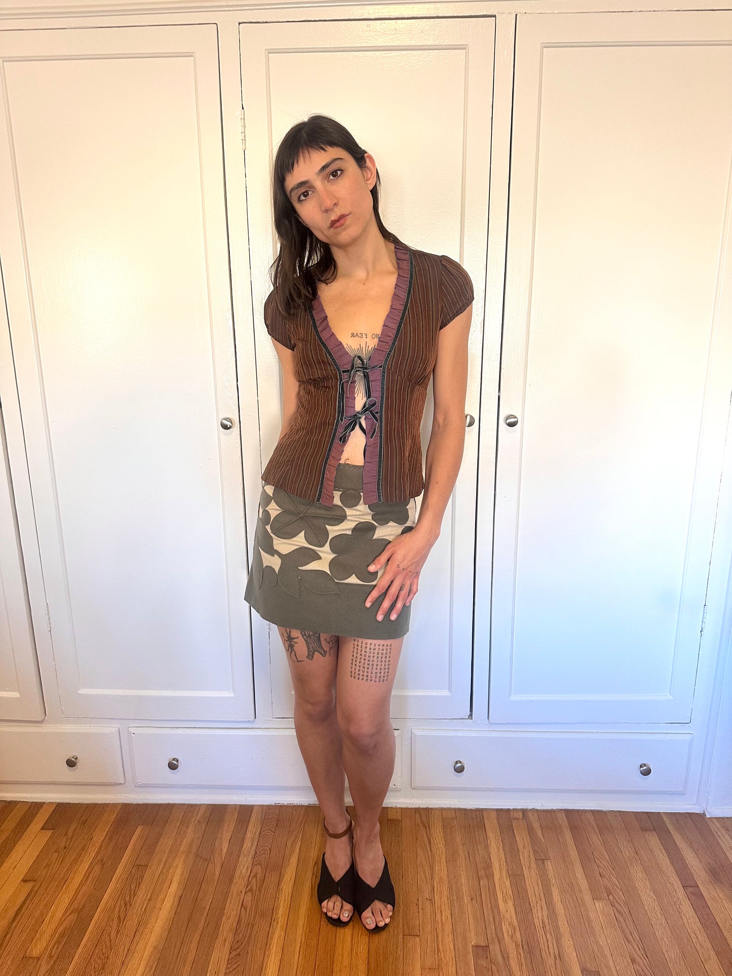 Nanette Lepore - Eggplant Tie Blouse