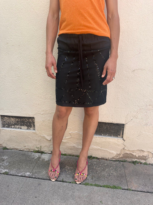 Sequin Black Skirt