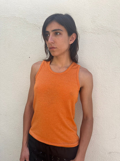 Orange Sparkle Tank