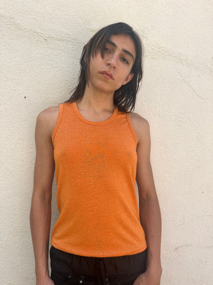 Orange Sparkle Tank