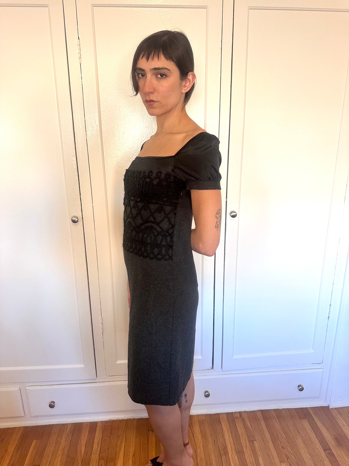 Philosophy di Alberta Ferretti - Wool Embroidered Dress