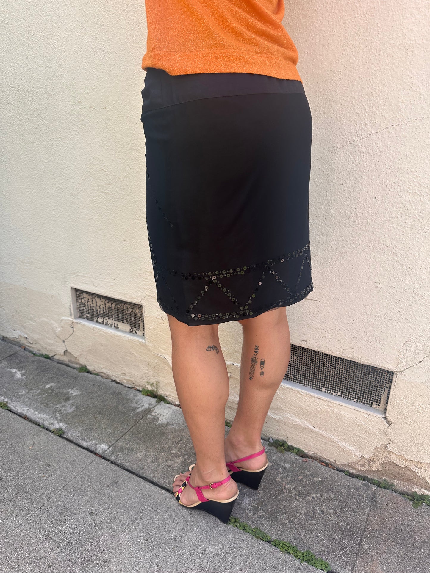 Sequin Black Skirt