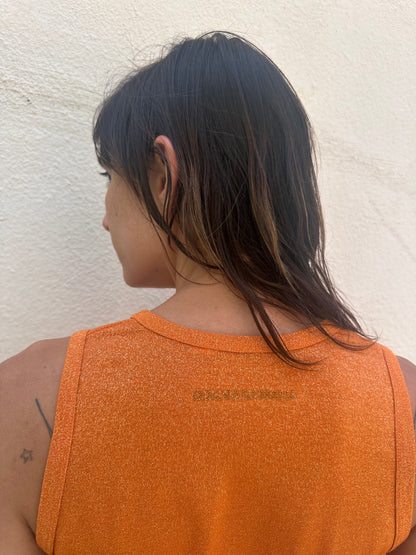 Orange Sparkle Tank