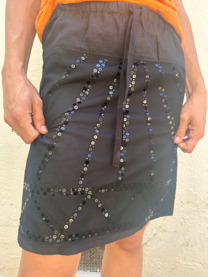 Sequin Black Skirt