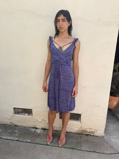 Purple Polka Dot Dress