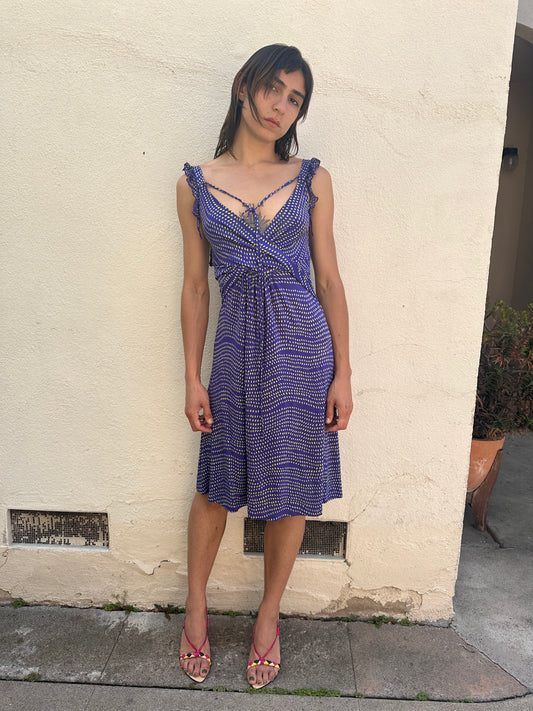 Purple Polka Dot Dress