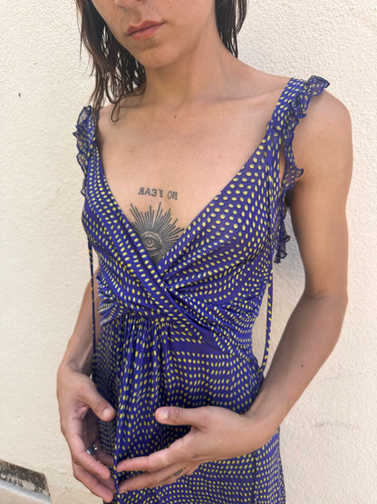 Purple Polka Dot Dress