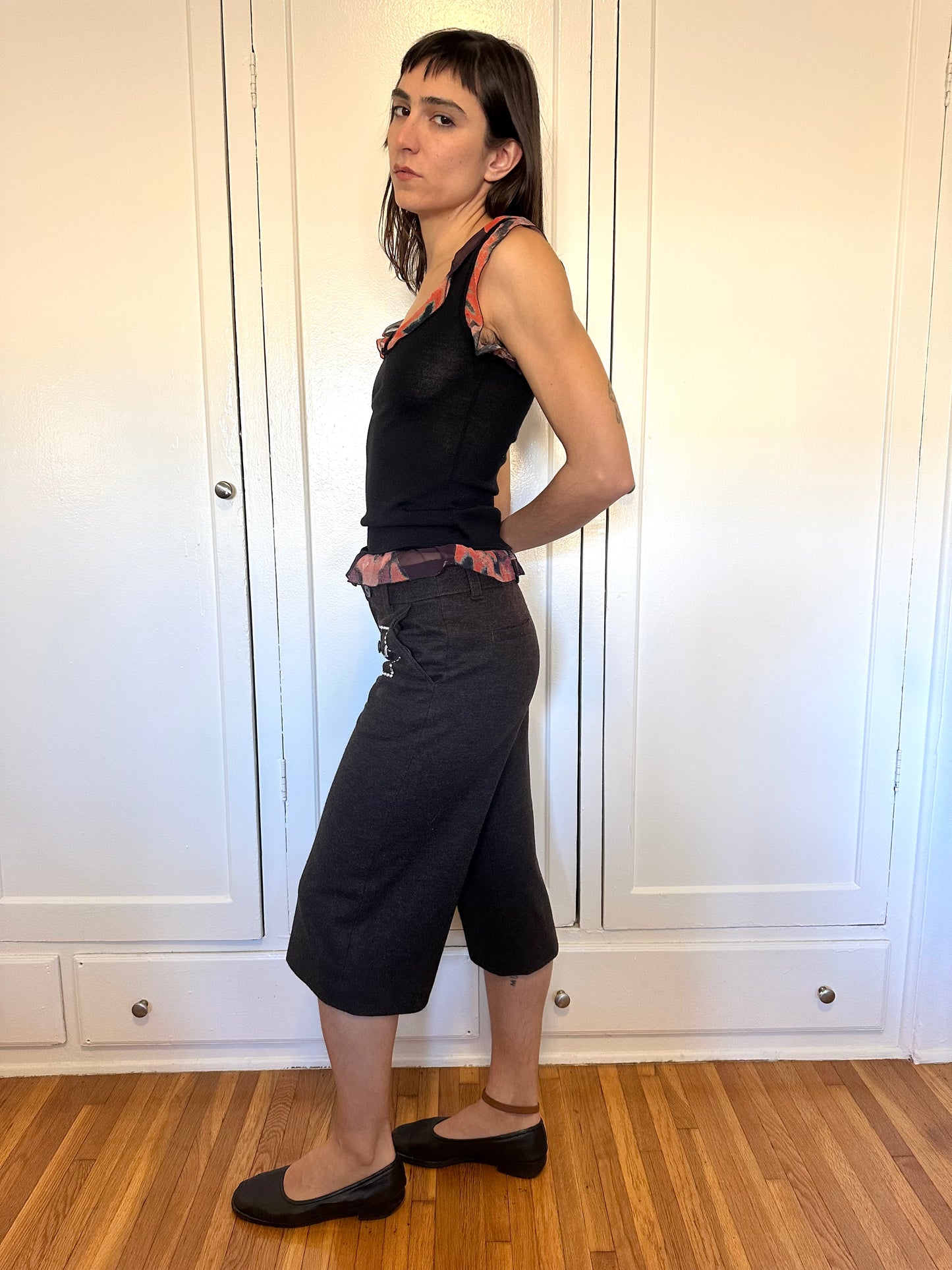 Sonia by Sonia Rykiel - Wool Rhinestone Capris