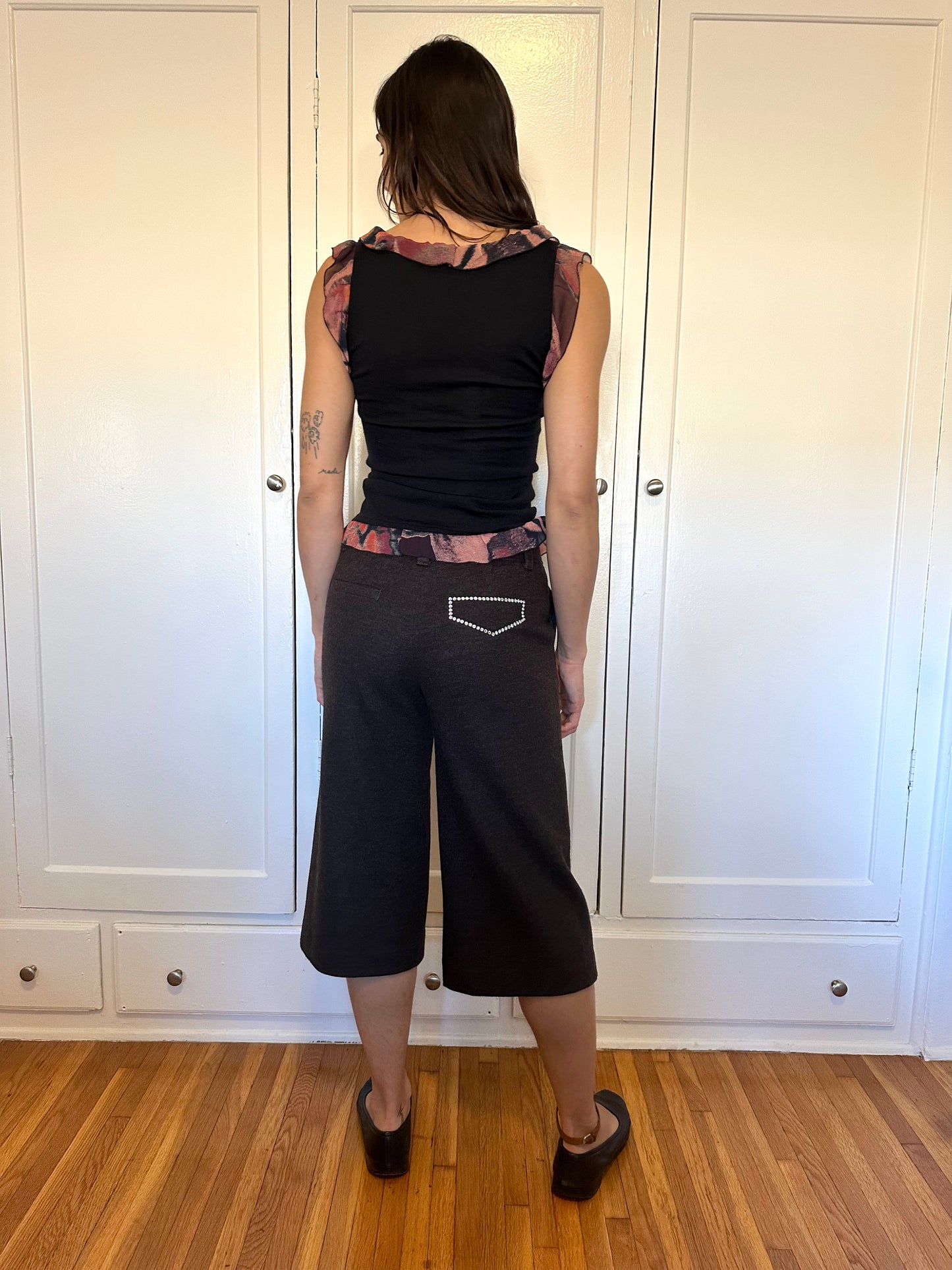 Sonia by Sonia Rykiel - Wool Rhinestone Capris