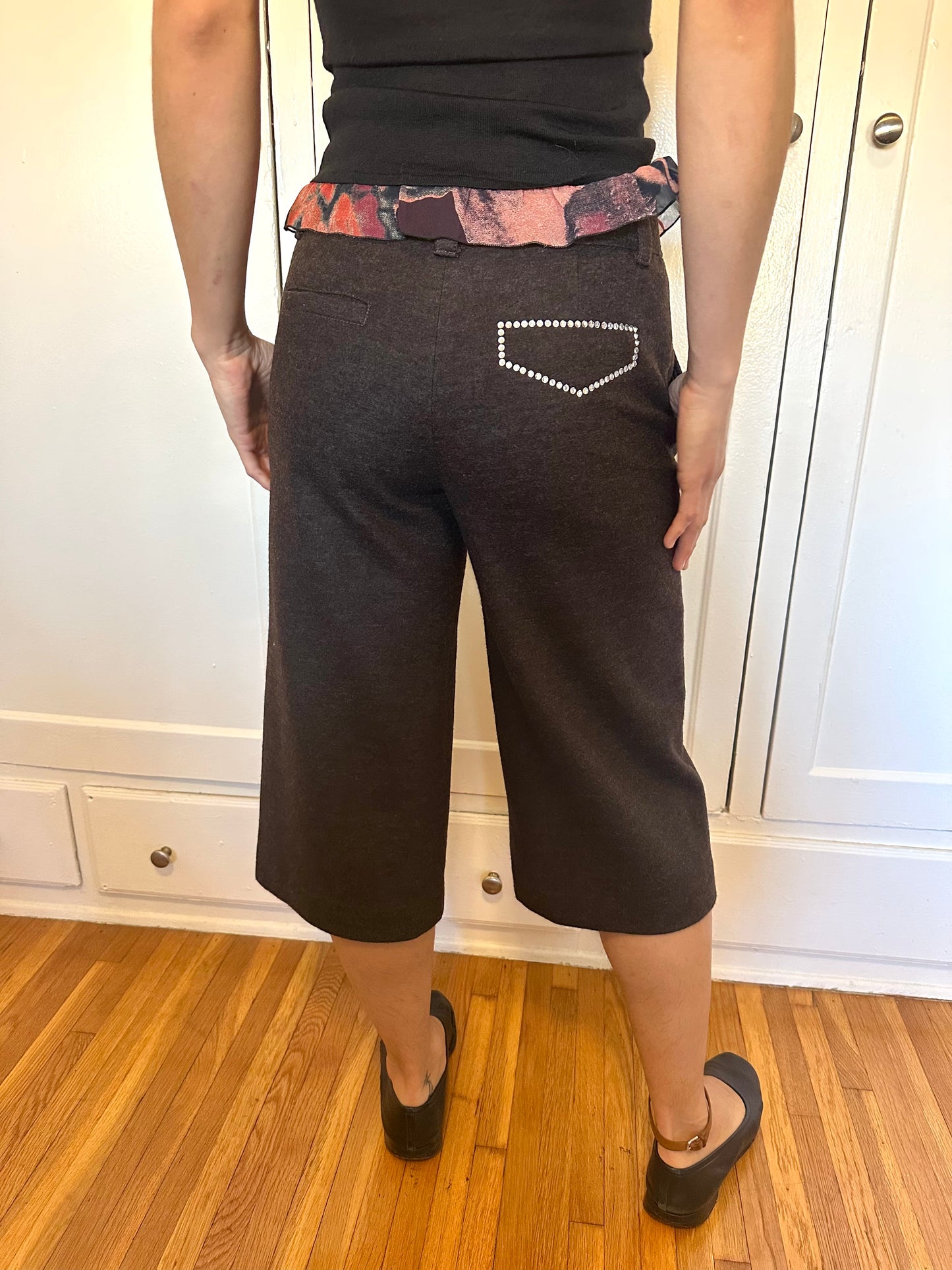 Sonia by Sonia Rykiel - Wool Rhinestone Capris