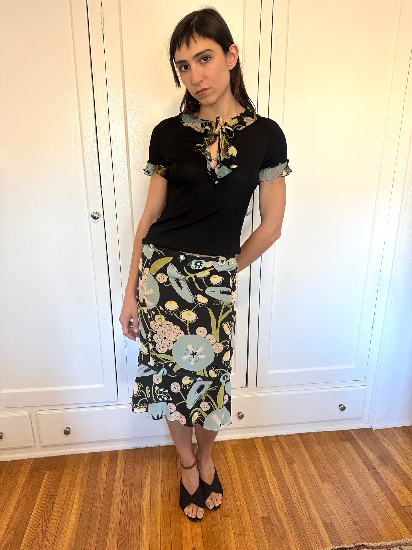 Moschino - Floral Blouse and Skirt Set