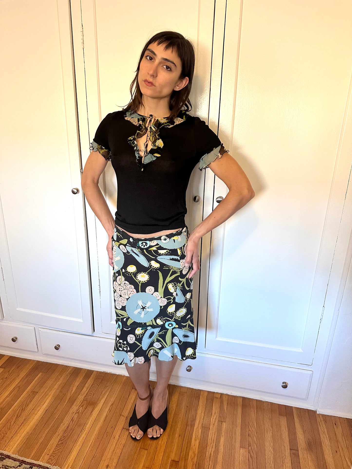 Moschino - Floral Blouse and Skirt Set