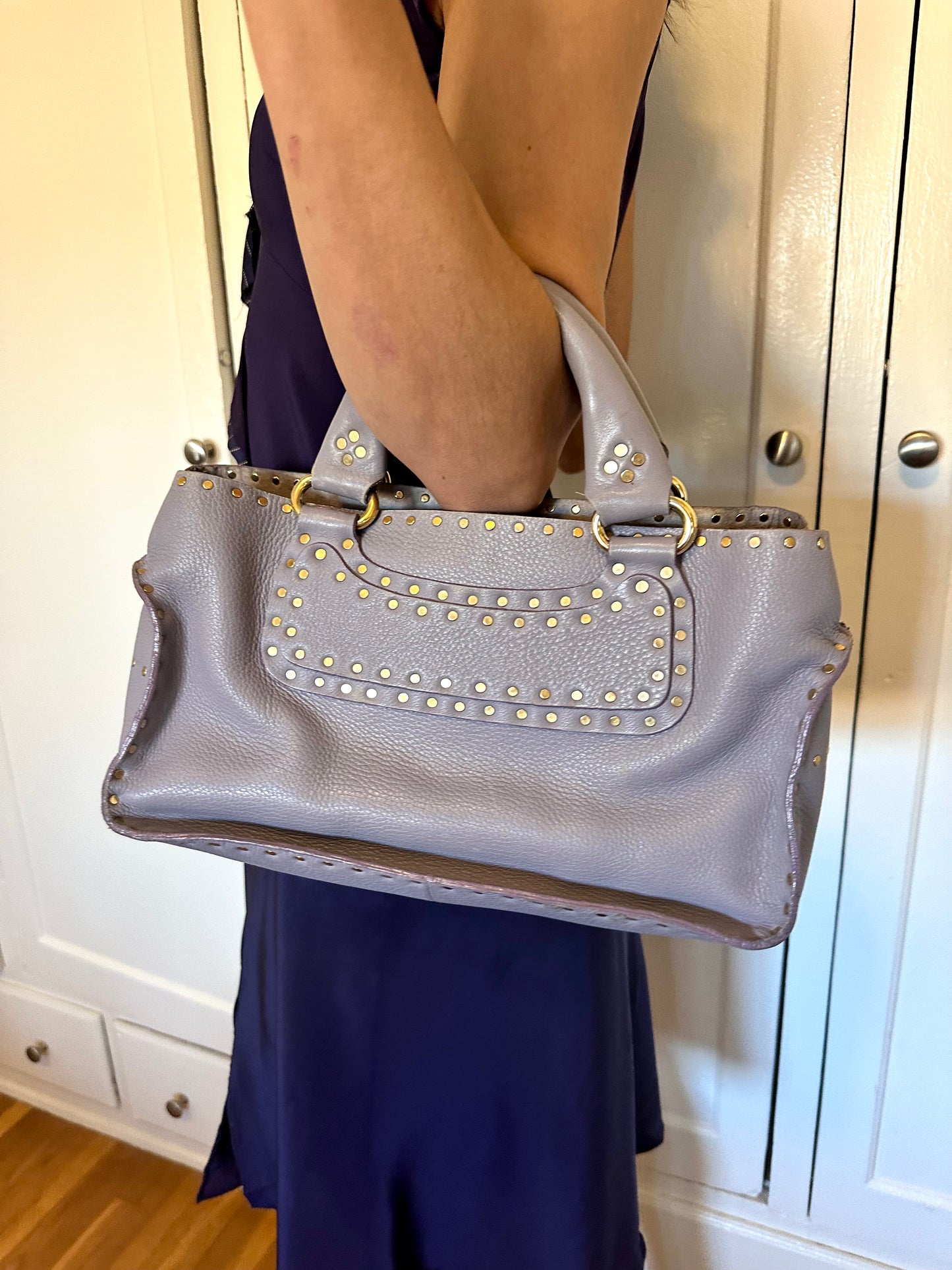 Celine - Lilac Boogie Studded Purse