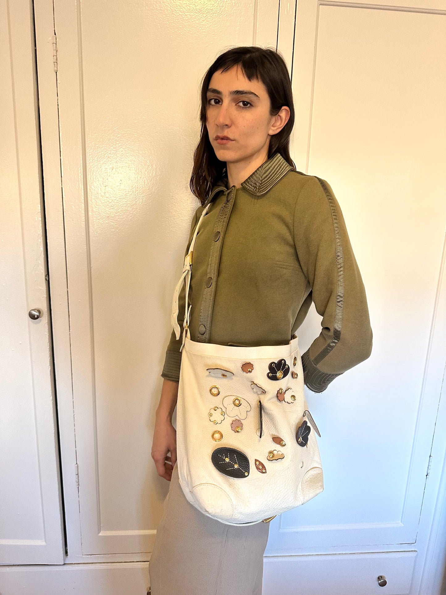 Marni - Cream Charm Messenger Bag