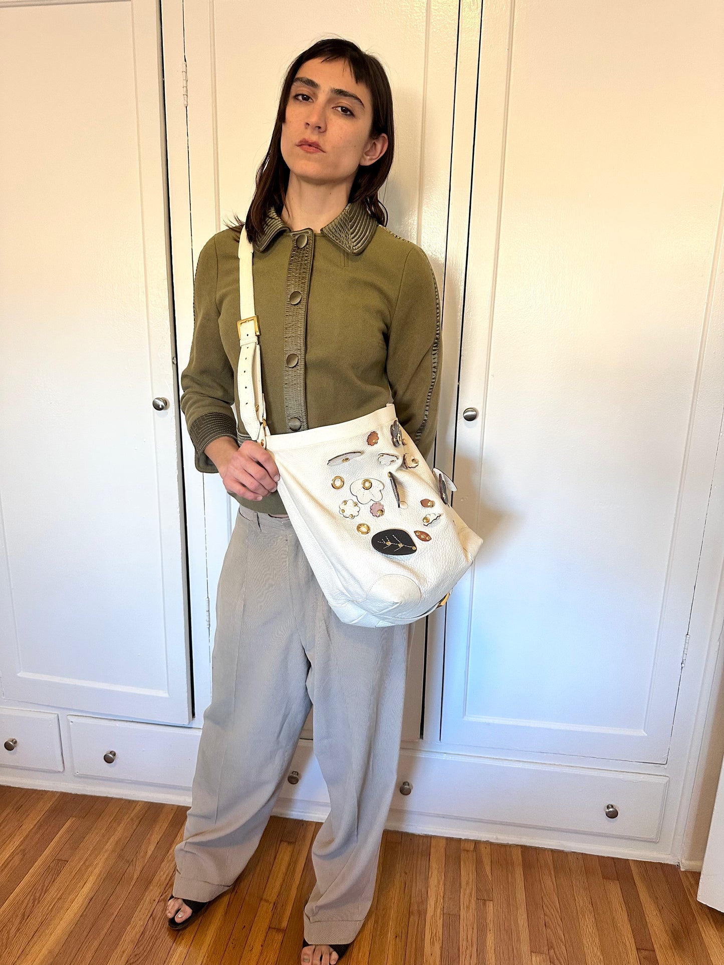 Marni - Cream Charm Messenger Bag