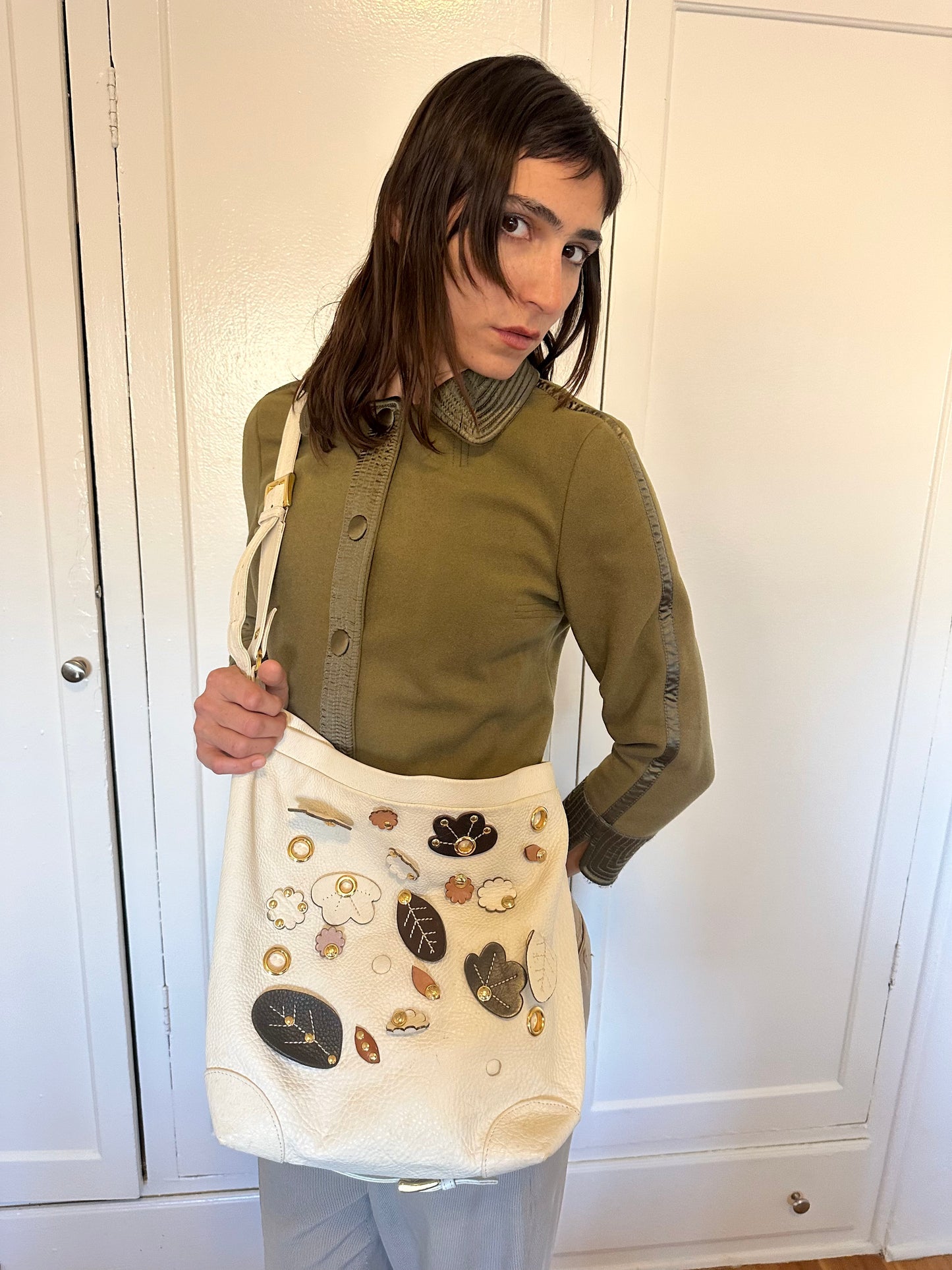 Marni - Cream Charm Messenger Bag