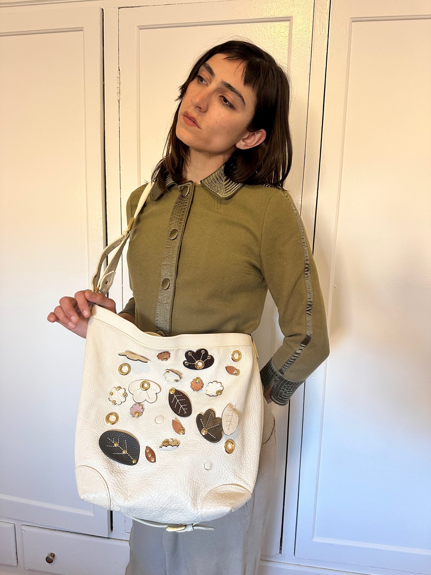 Marni - Cream Charm Messenger Bag