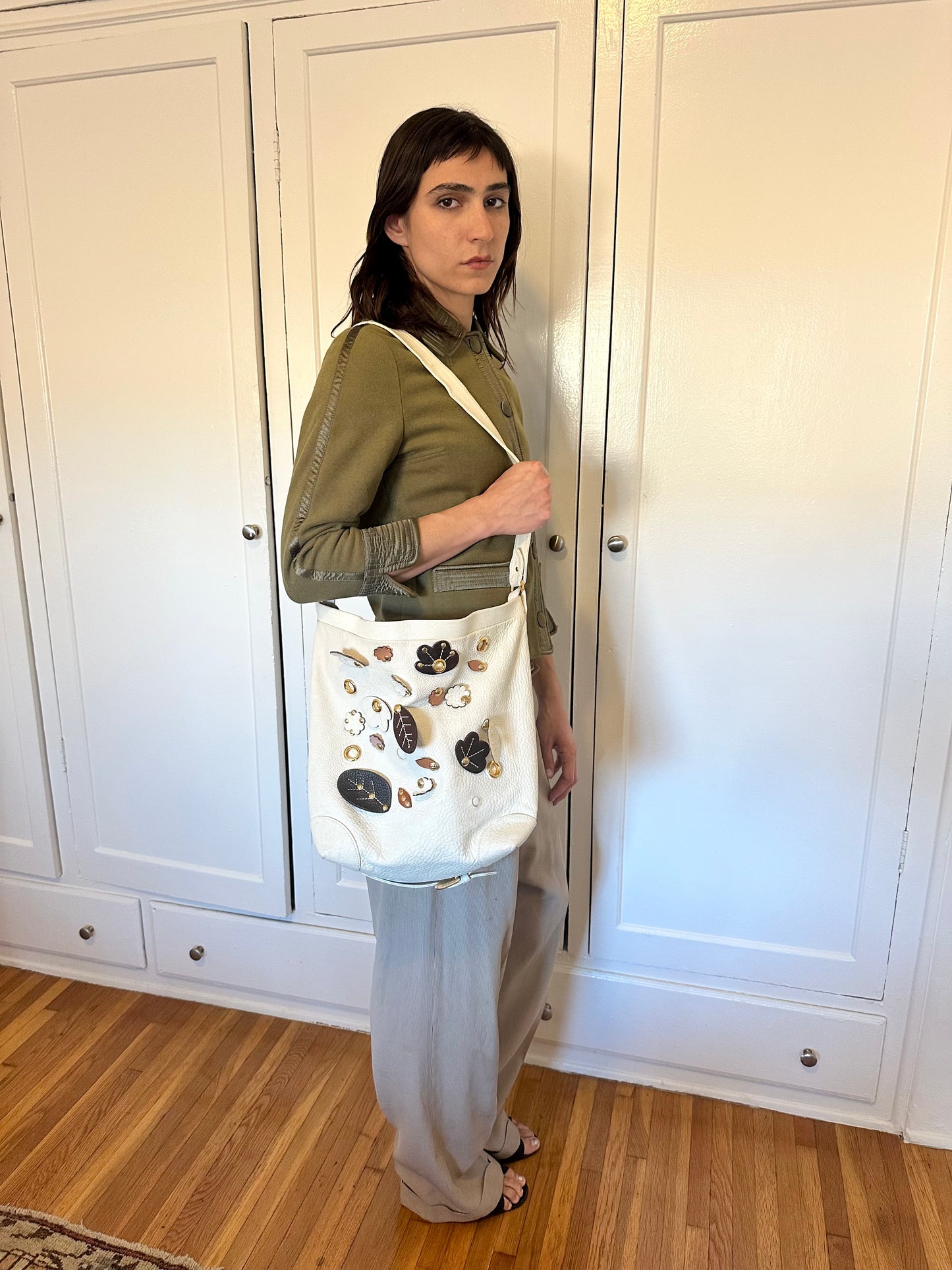 Marni - Cream Charm Messenger Bag