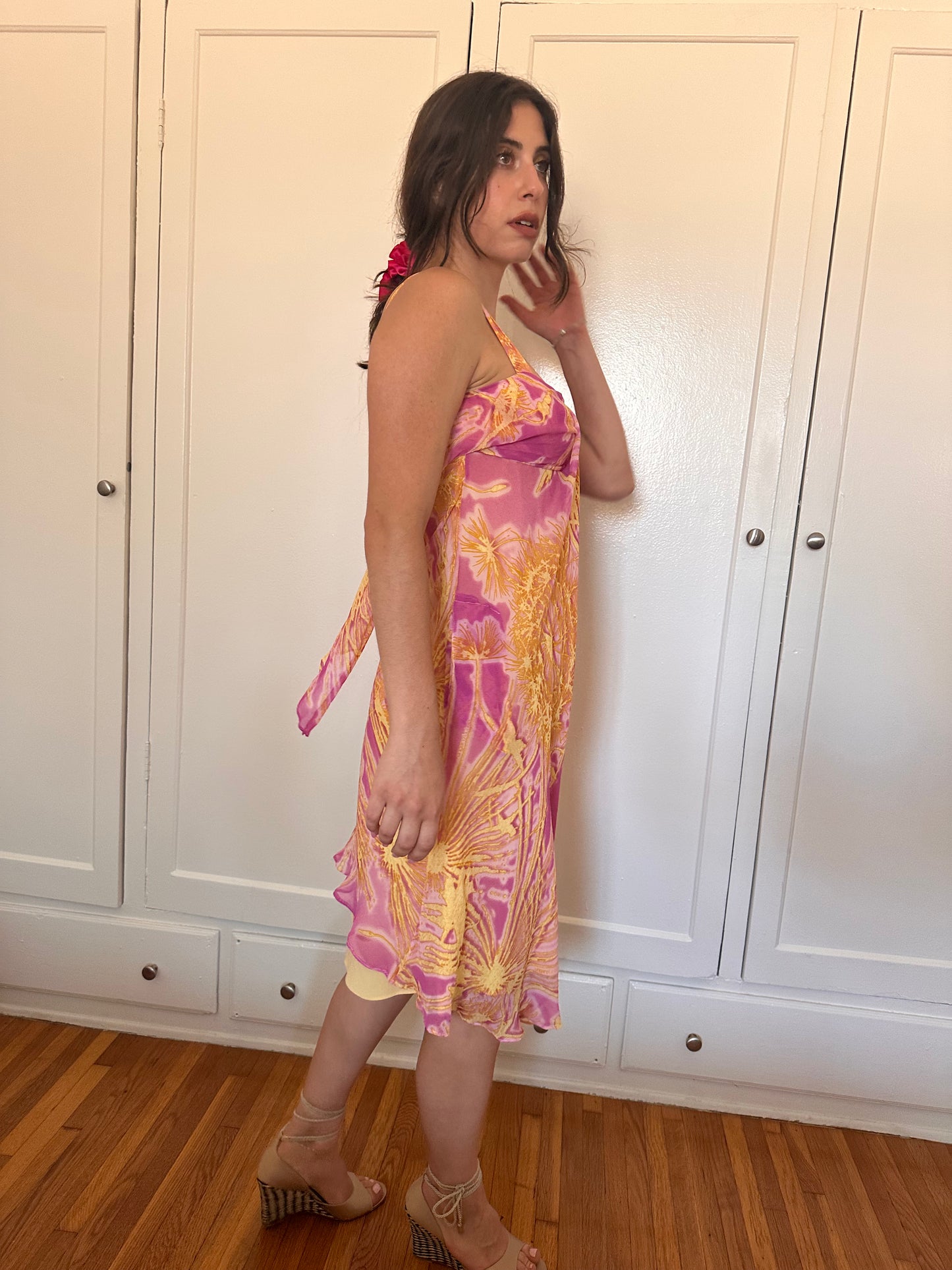 Sunrise Silk Babydoll Dress