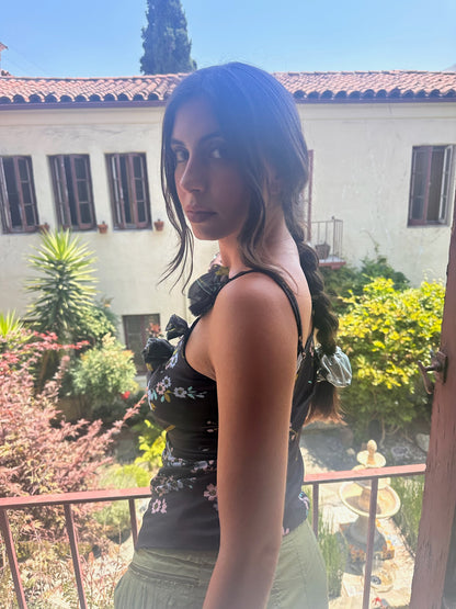 Floral Rosette Tank Top