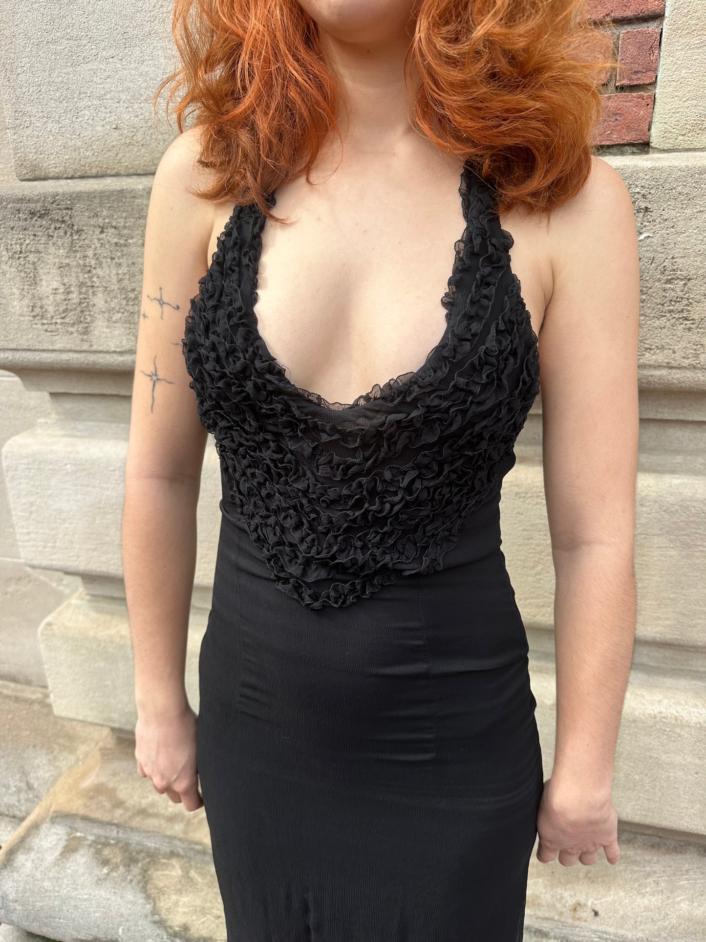 Ungaro Fever - Black Ruffle Dress