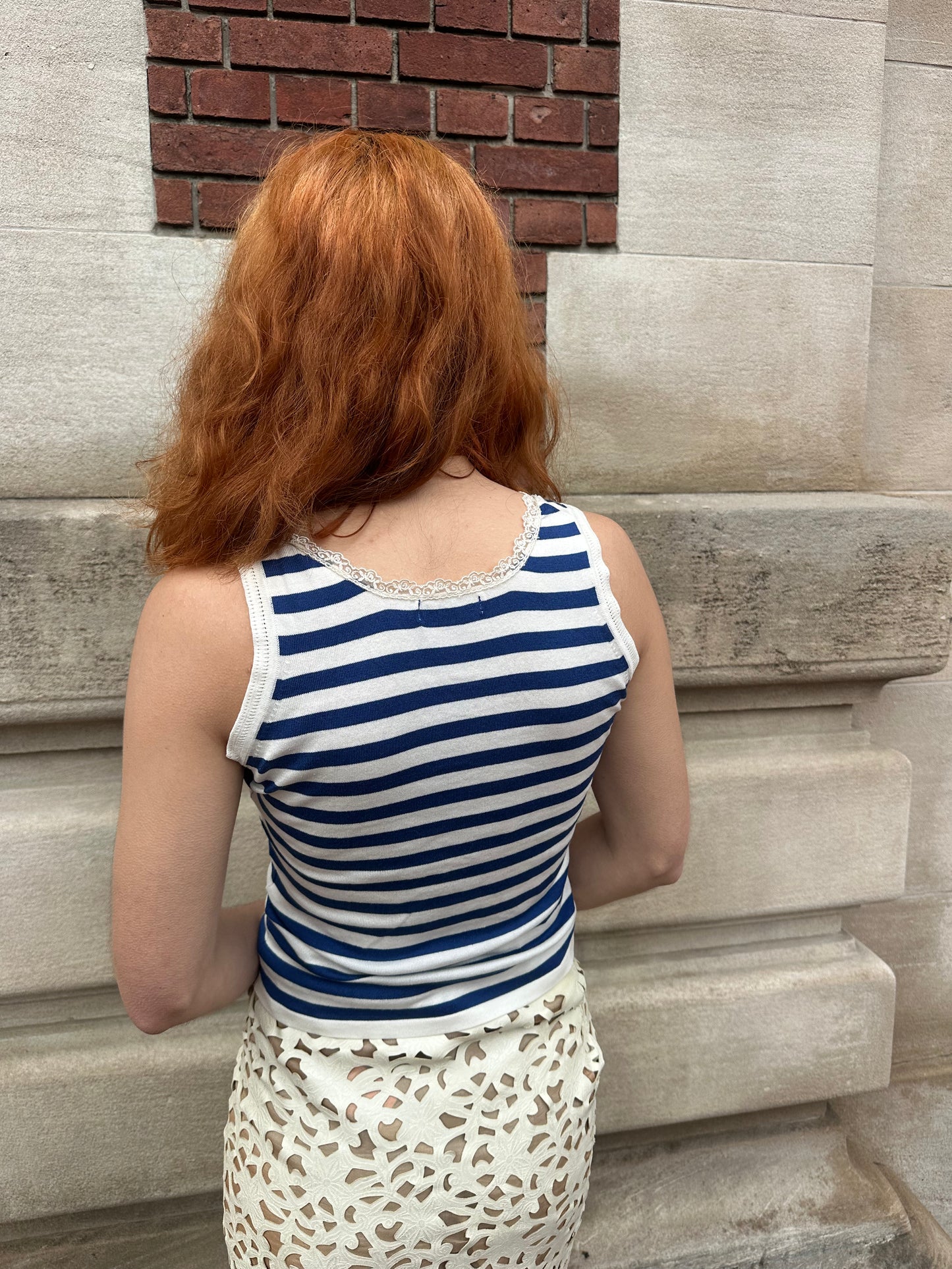 Barneys New York - Blue Striped Tank