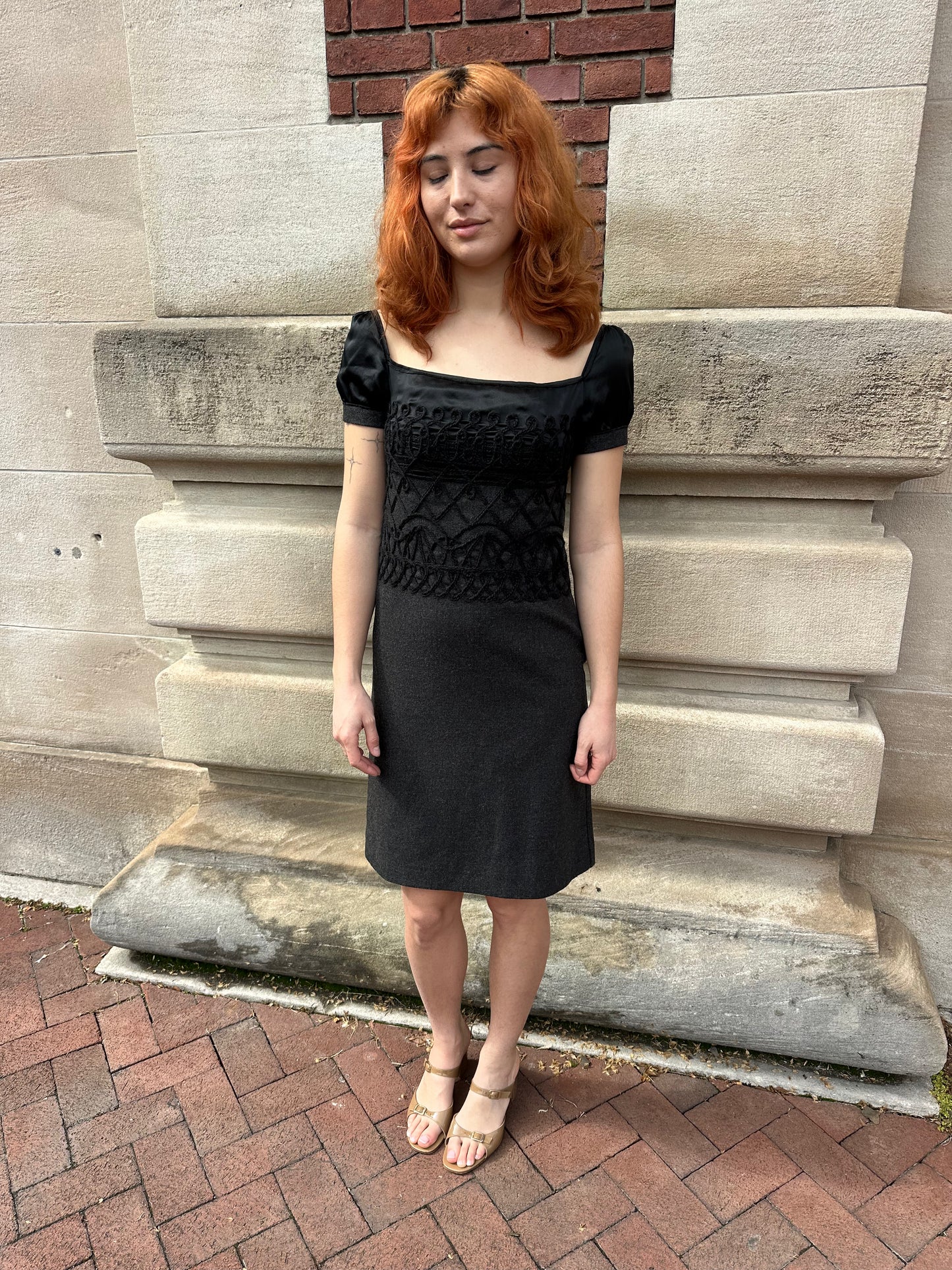 Philosophy di Alberta Ferretti - Wool Embroidered Dress